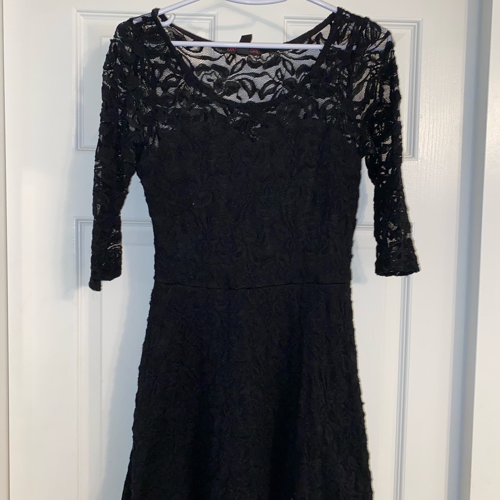 Black Lace Mini Dress
